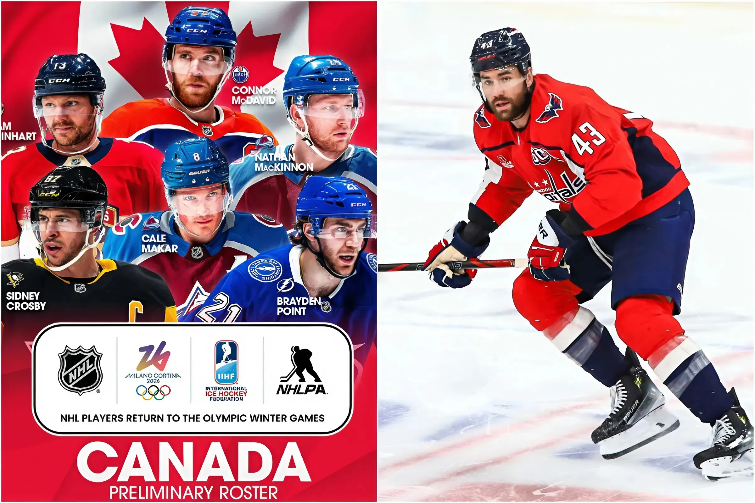 Tom Wilson in Strong Contention for Team Canada’s 2026 Olympic Roster: ‘A Top Candidate for His All-Around Game’ trucc