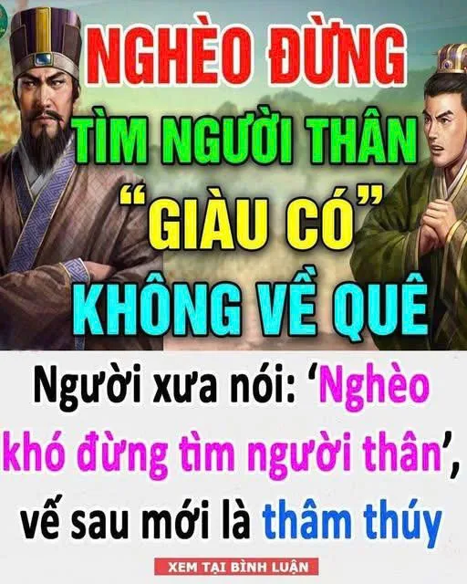 Người xưa bảo: Ngh/èo kh/ó đừng tìm người thân, vế sau mới là th/âm thúy
