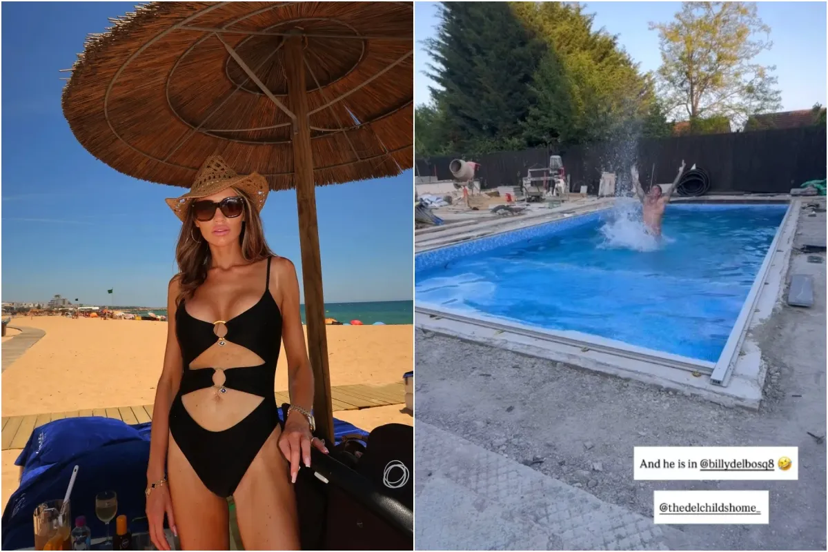 Amy Childs shows off huge new pool at £1.7m Essex mansion and strips off to black bikini amid weight loss ngocc