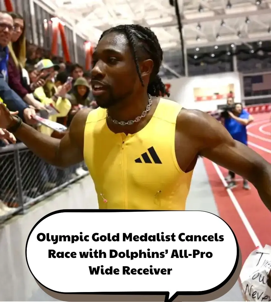 Olympic Gold Medalist Cancels Race with Dolphins’ All-Pro Wide Receiver