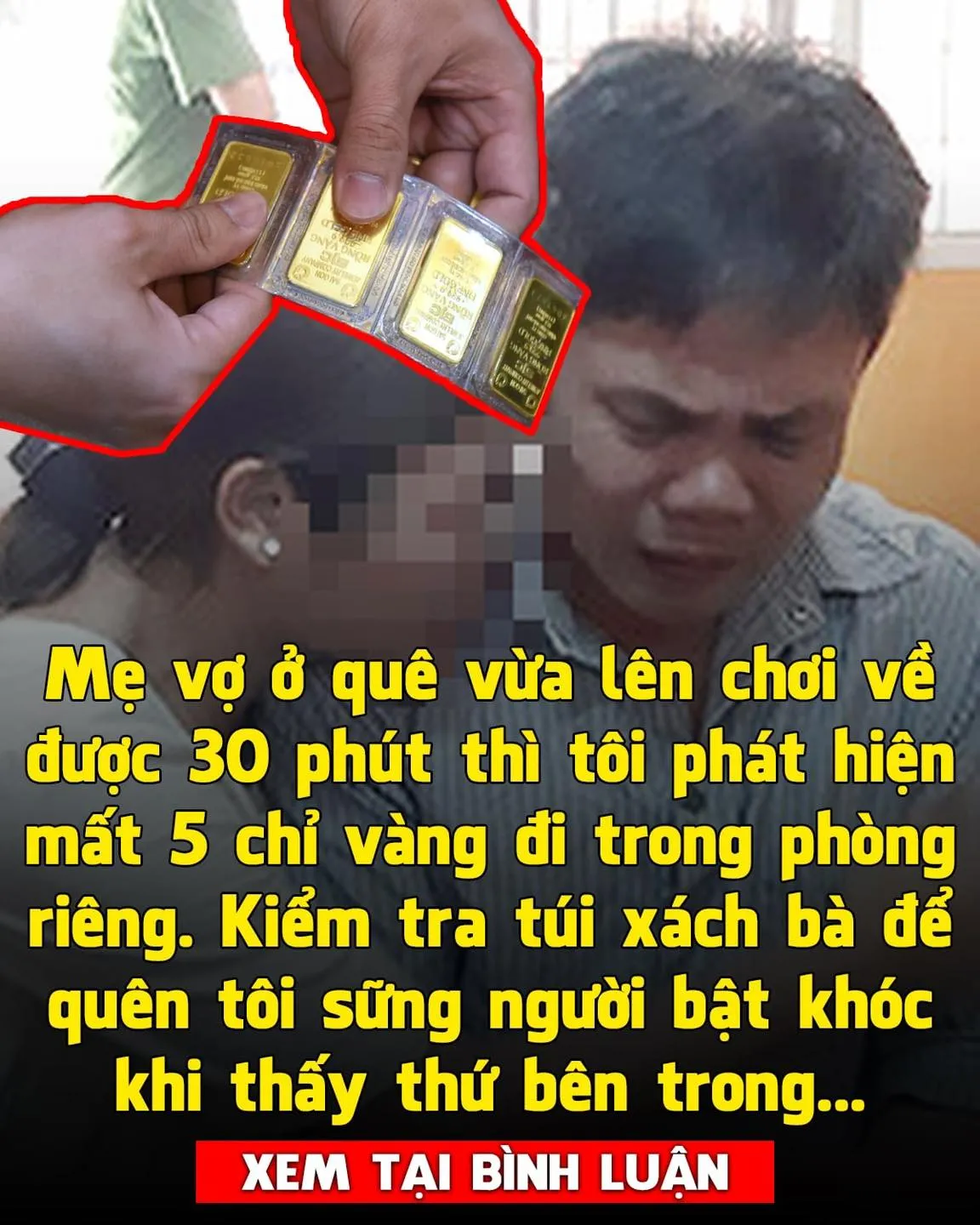 Mẹ vợ đến chơi 1 tuần thì tôi mất ví, tìm được mắt tôi cay xè khi mở ra