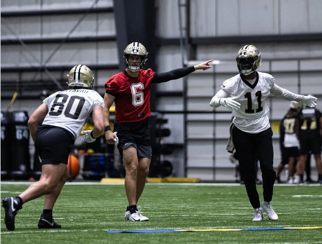 Tyler Shough embraces challenge in Saints camp with confidence: “It’s been clicking really, really well”