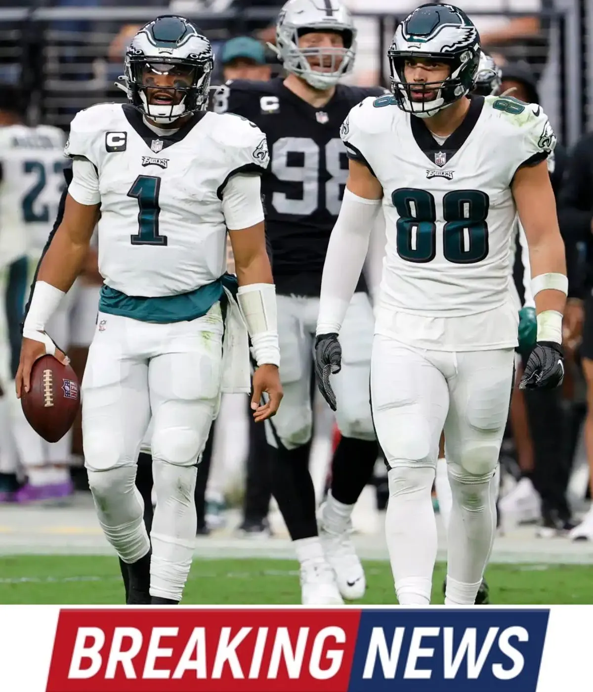 Jalen Hurts Connected with Dallas Goedert to Bring Him Back to Run it Back