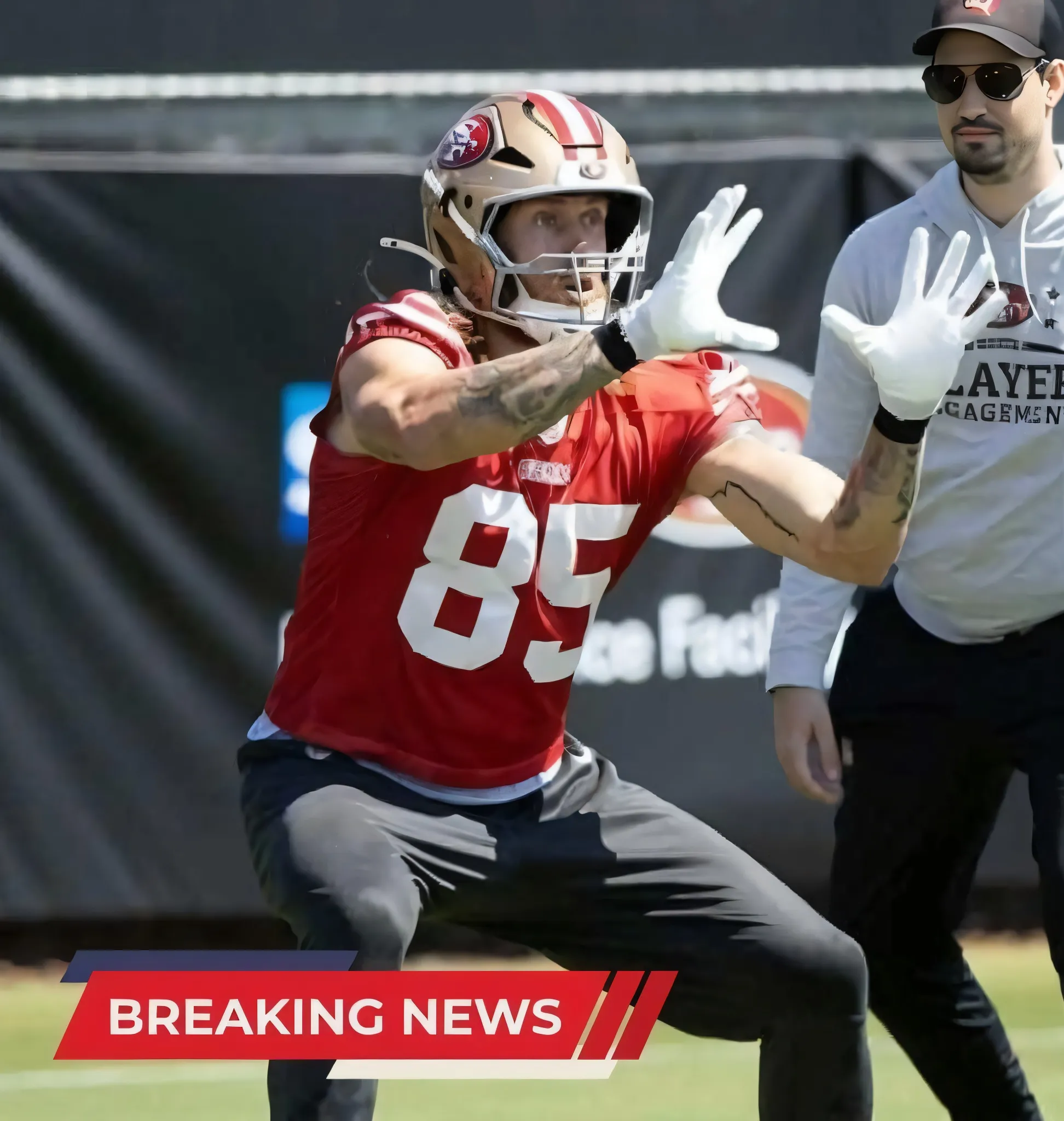 49ers’ George Kittle warns of ‘violence’ amid Robert Saleh return