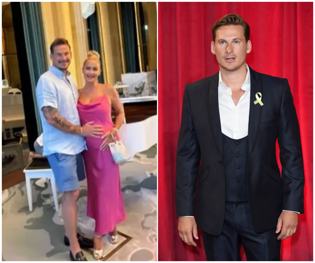 “Oops, we did it again!” – Blue’s Lee Ryan announces he’ll be a dad for the SIXTH time in surprise baby reveal as wife Verity debuts growing bump in satin pink gown and fans joke he’s ‘starting his own band’ - suong