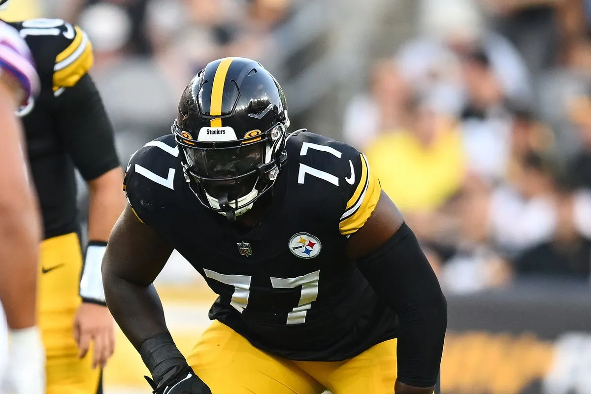 Steelers' Broderick Jones Admits He's Still Adapting To Playing Left Tackle