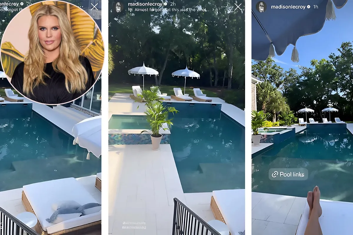 Get a New Look at Madison LeCroy's New Pool and See Inside Her Pool House - lulu
