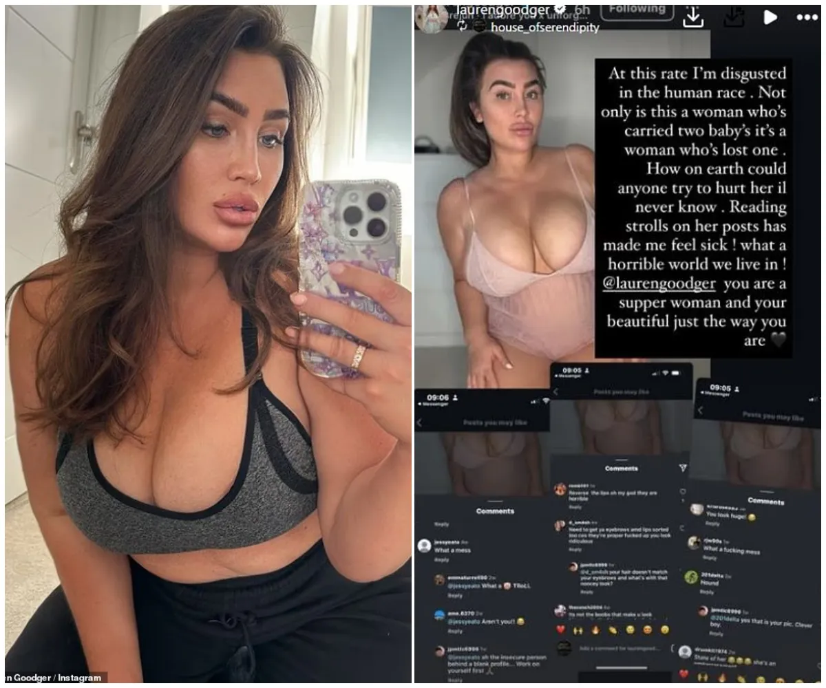 “I'm disgusted in the human race” – Lauren Goodger hits back at cruel trolls who mocked her appearance after revealing plans to remove 'heavy' breast implants and return to a natural look following years of heartbreak and body struggles - suong “I'm disgusted in the human race” – Lauren Goodger hits back at cruel trolls who mocked her appearance after revealing plans to remove 'heavy' breast implants and return to a natural look following years of heartbreak and body struggles - suong