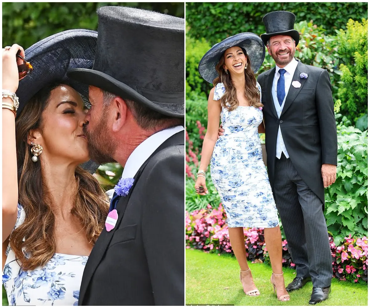 “Very much still in the honeymoon phase!” – Nick Knowles, 62, and wife Katie, 34, pack on the PDA in first public appearance since their six-figure wedding as they steal the spotlight at Royal Ascot day four - suong