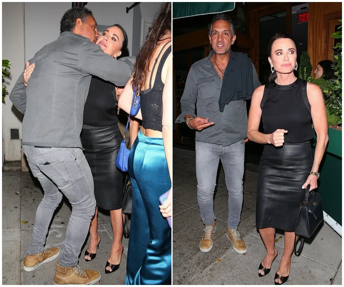 Reunited at last? Kyle Richards and Mauricio Umansky spark reconciliation rumours as they share frosty hug at daughter’s 29th birthday dinner—two years after shock split and amid ongoing speculation over her 'close friendship' with Morgan Wade - suong
