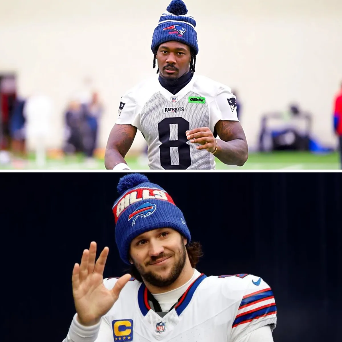 Josh Allen sends Patriots’ Drake Maye an inspiring Stefon Diggs message