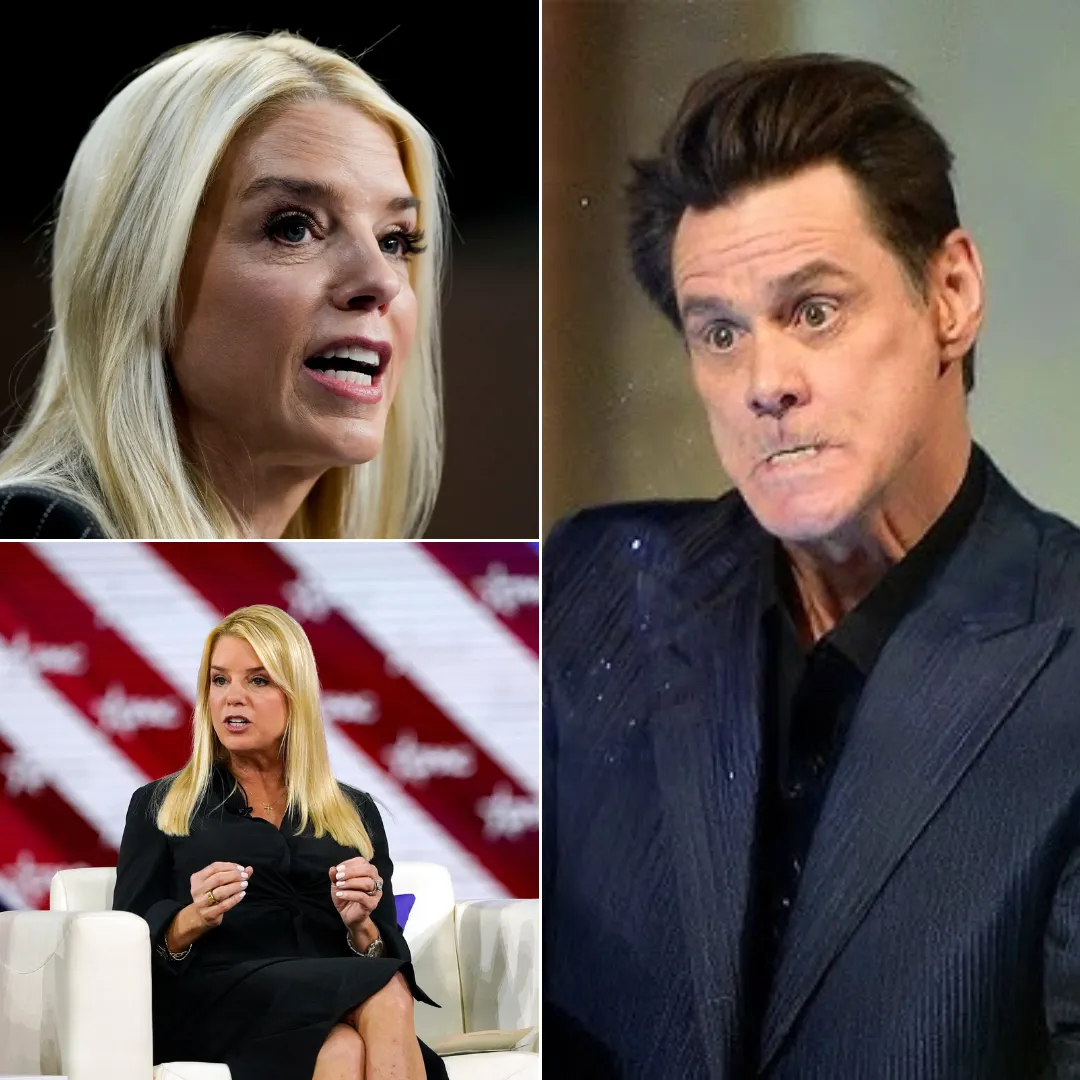 Pam Bondi Silences Jim Carrey with Savage Clapback That Left Him Speechless