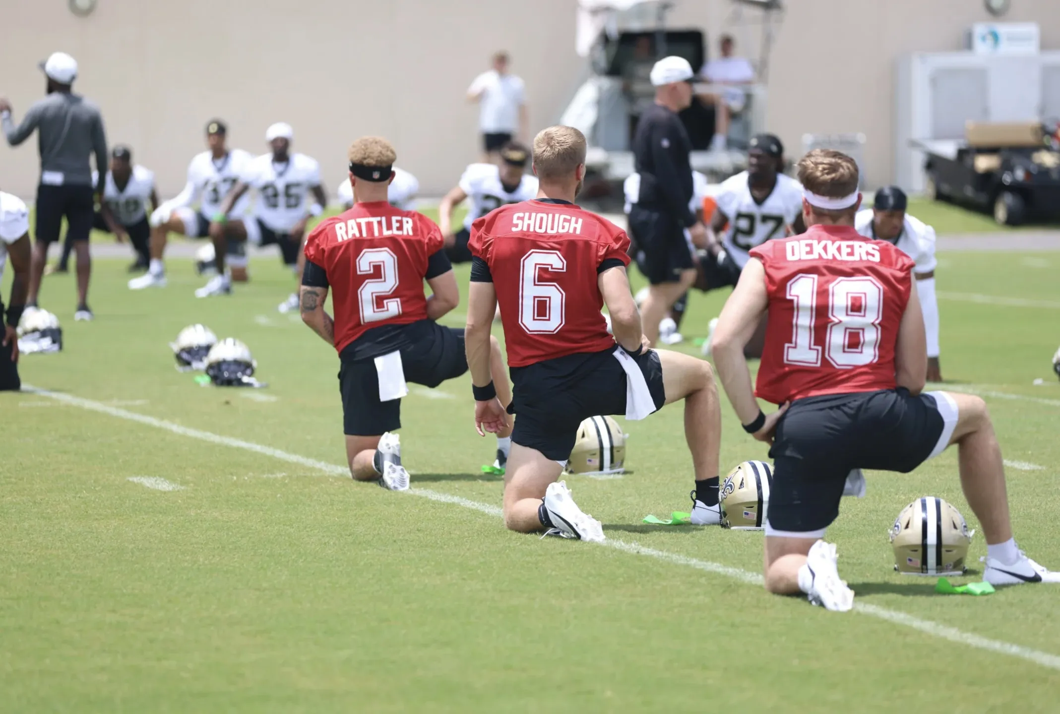 Cameron Jordan sees a bright future for Tyler Shough and Spencer Rattler