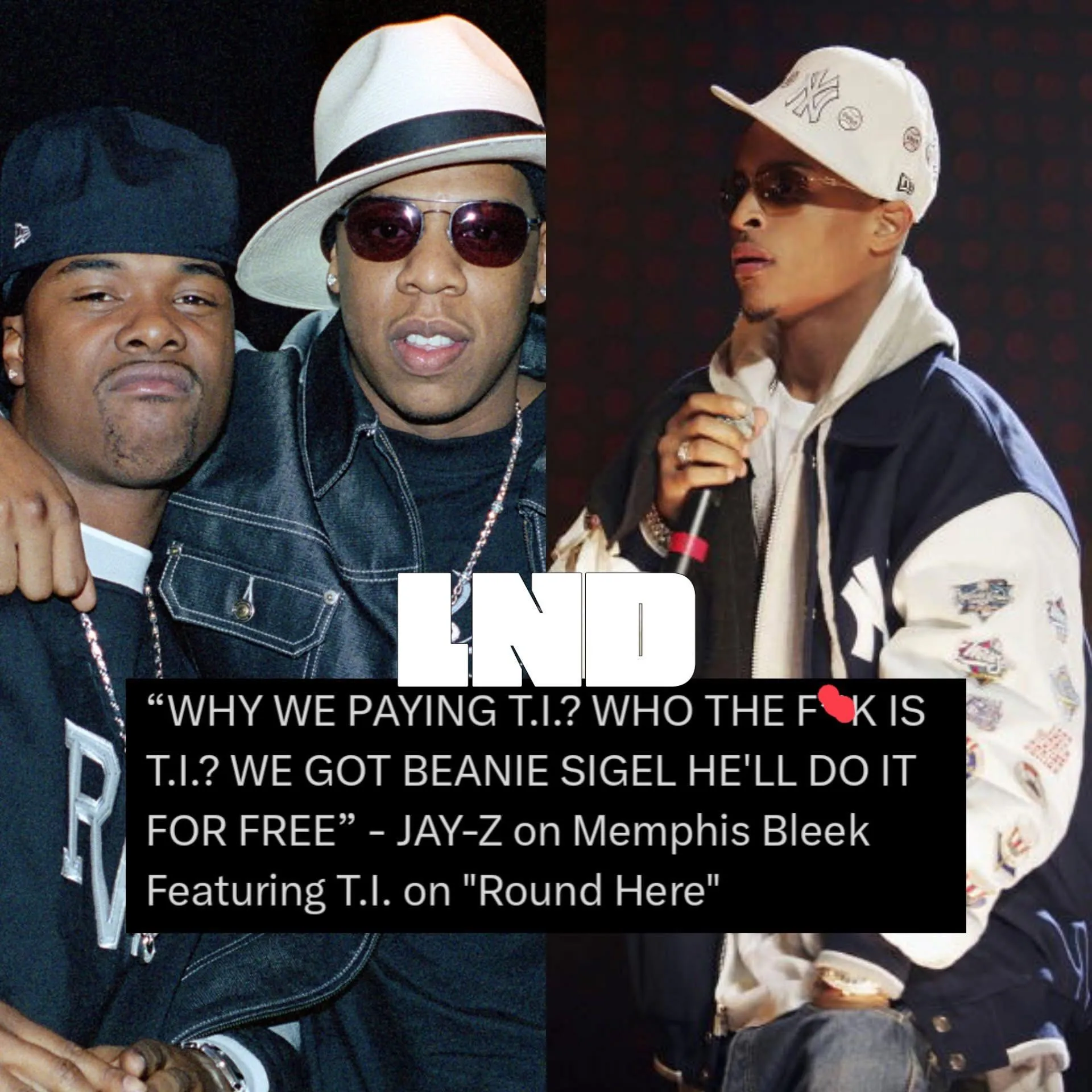 Memphis Bleek said Jay-Z didn't want him to put T.I. on his Break out Single “Round Here,” even though T.I. was Only Charging $5,000 for Features 👀😳🤔