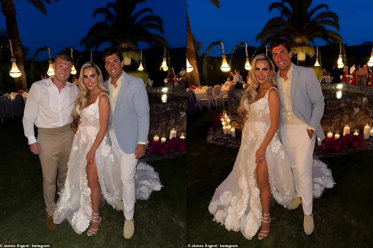 James Argent parties with TOWIE pals at Georgia Kousoulou and Tommy Mallet's wedding after ex Nicoline Arthursson broke her silence on assault amid his suspended jail sentence liennhi