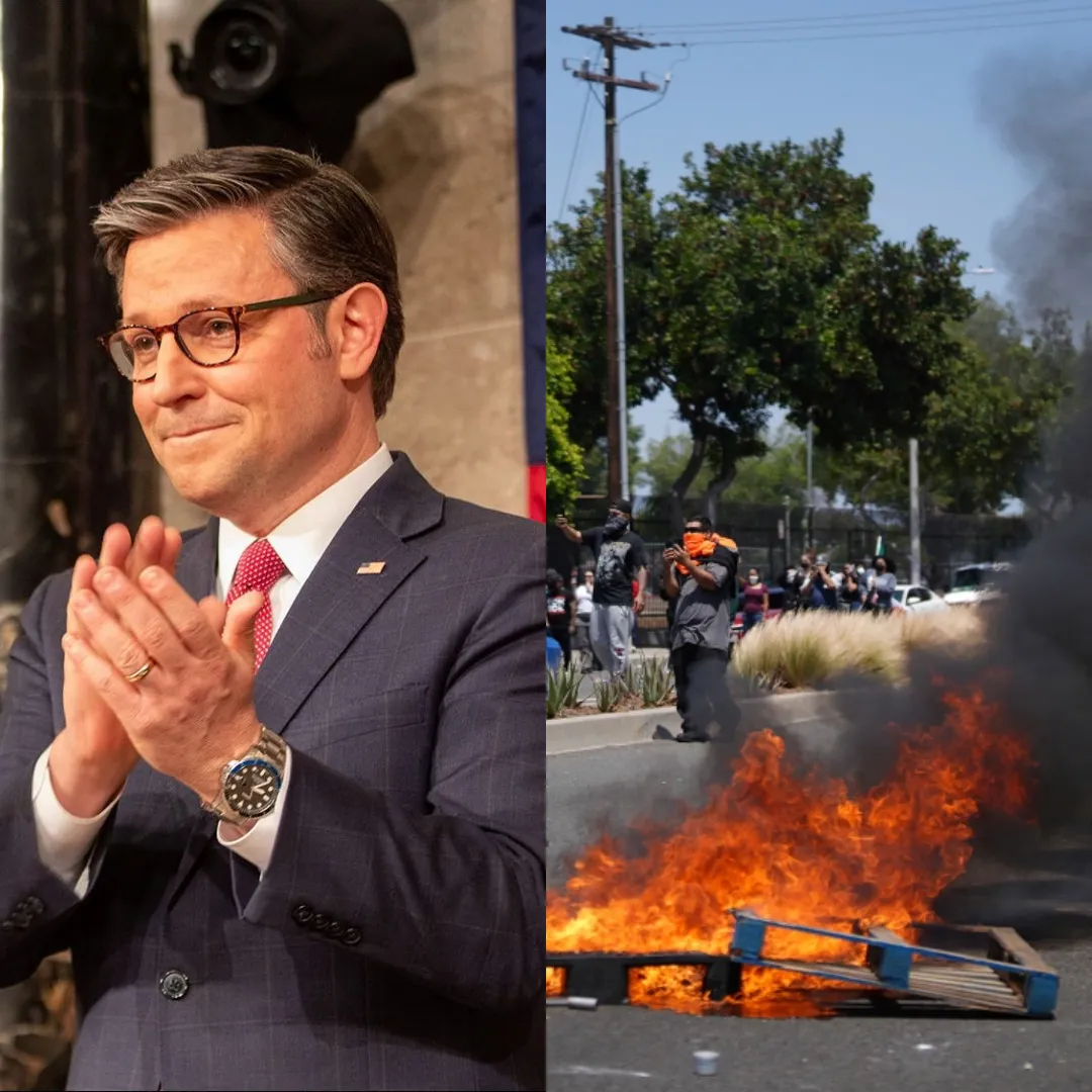 Mike Johnson Defends January 6 Violence and Draws Clear Line Against LA Protests