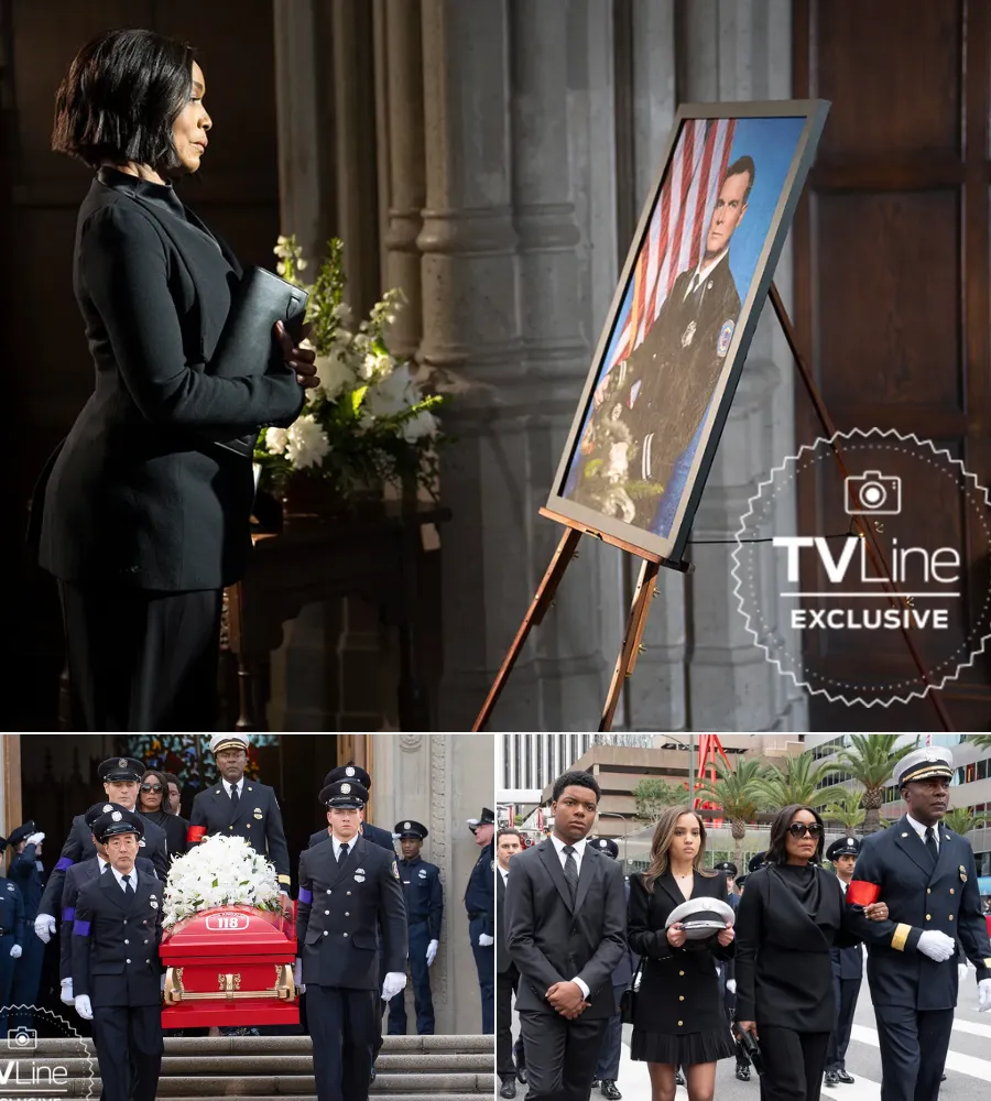 Emotional Images from 9‑1‑1 Season 8 Showcase Bobby Nash’s Tearful Funeral in Episode 16