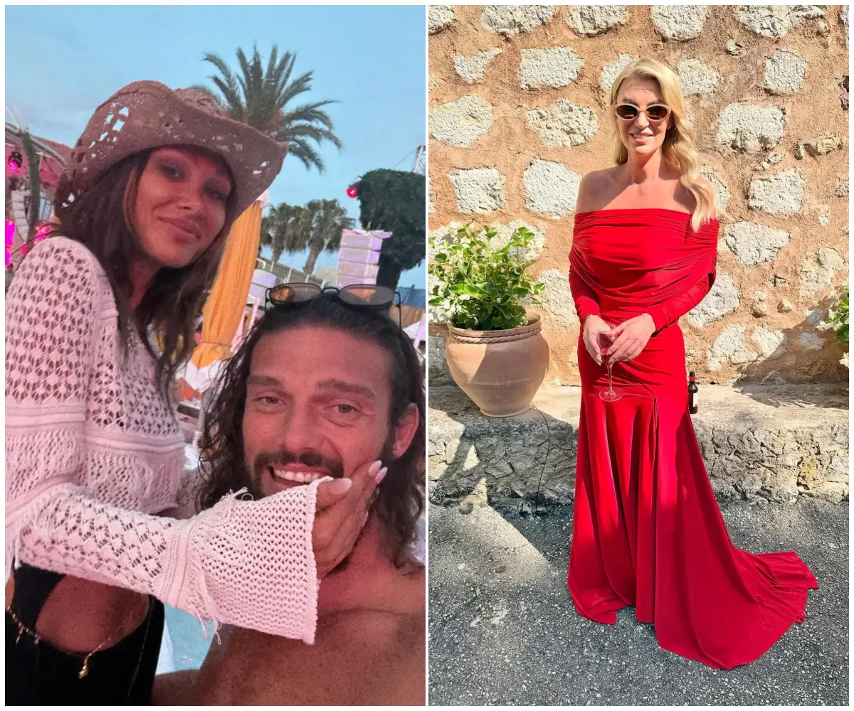 “Serving looks while he’s serving explanations” – Billi Mucklow stuns in red at Towie wedding in Mallorca as ex Andy Carroll is grilled by police after explosive bust-ups with new girlfriend Lou Teasdale on Mykonos holiday - suong