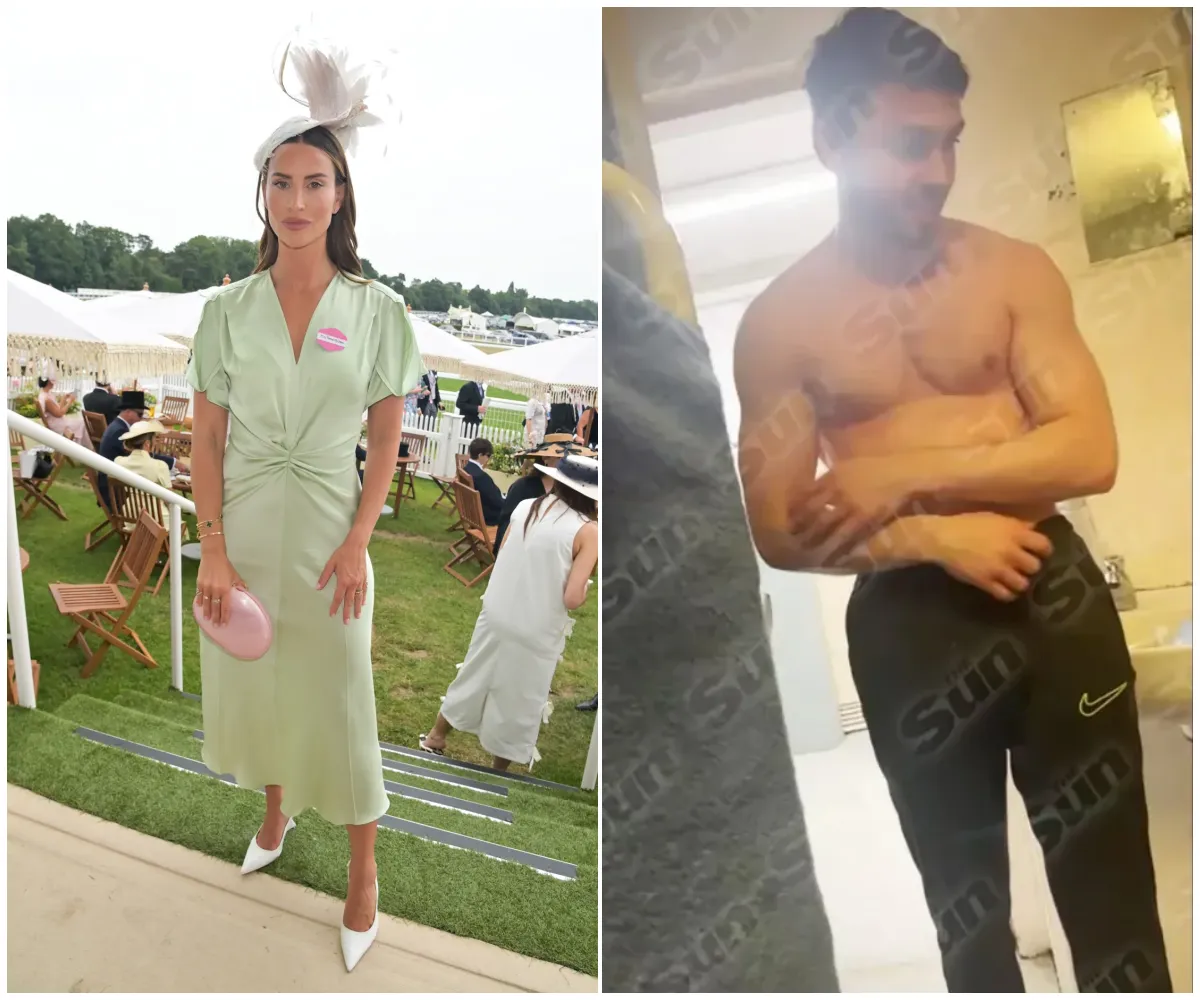 “Royal Ascot, you were gorgeous” – Ferne McCann enjoys glam day at the races in plunging mint gown as acid attacker ex Arthur Collins is caught on camera being injected with suspected drugs inside prison - suong