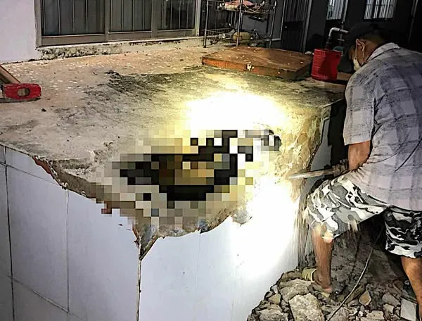 R-ùng mình kết quả xét nghiệm thithe bên trong bồn chứa nước ở Đồng Nai, hungthu