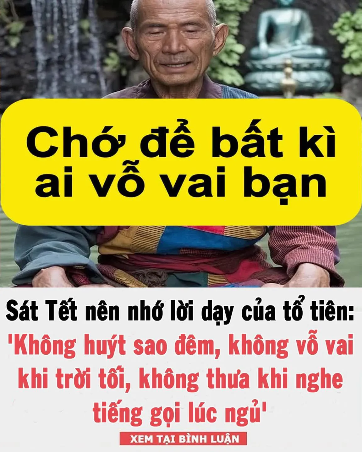 Sát Tết nên nhớ lời dạy của tổ tiên: ‘Không huýt sao đêm, không vỗ vai khi trời tối, không thưa khi nghe tiếng gọi lúc ngủ’