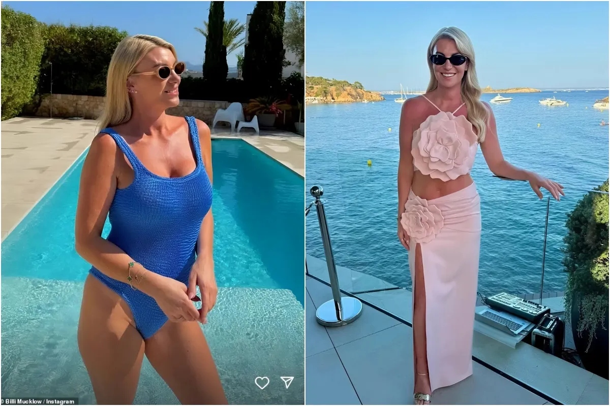 Billi Mucklow shows off her revenge body in a blue swimsuit and stylish holiday snaps - after her ex Andy Carroll ngocc