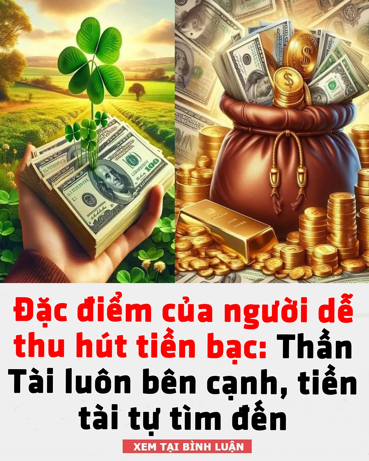 Đặc điểm của người dễ thu h/út ti/ền b/ạc: Th/ần T/ài luôn bên cạnh, ti/ền tài tự tìm đến
