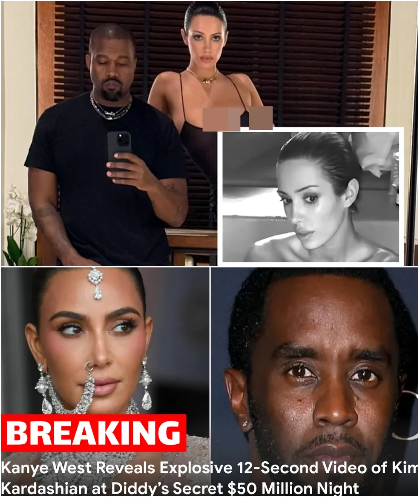 Explosive Revelation: Kanye West Reveals Explosive 12-Second Video of Kim Kardashian at Diddy's Secret $50 Million Night — “I Told Y’all What Hollywood Really Was”