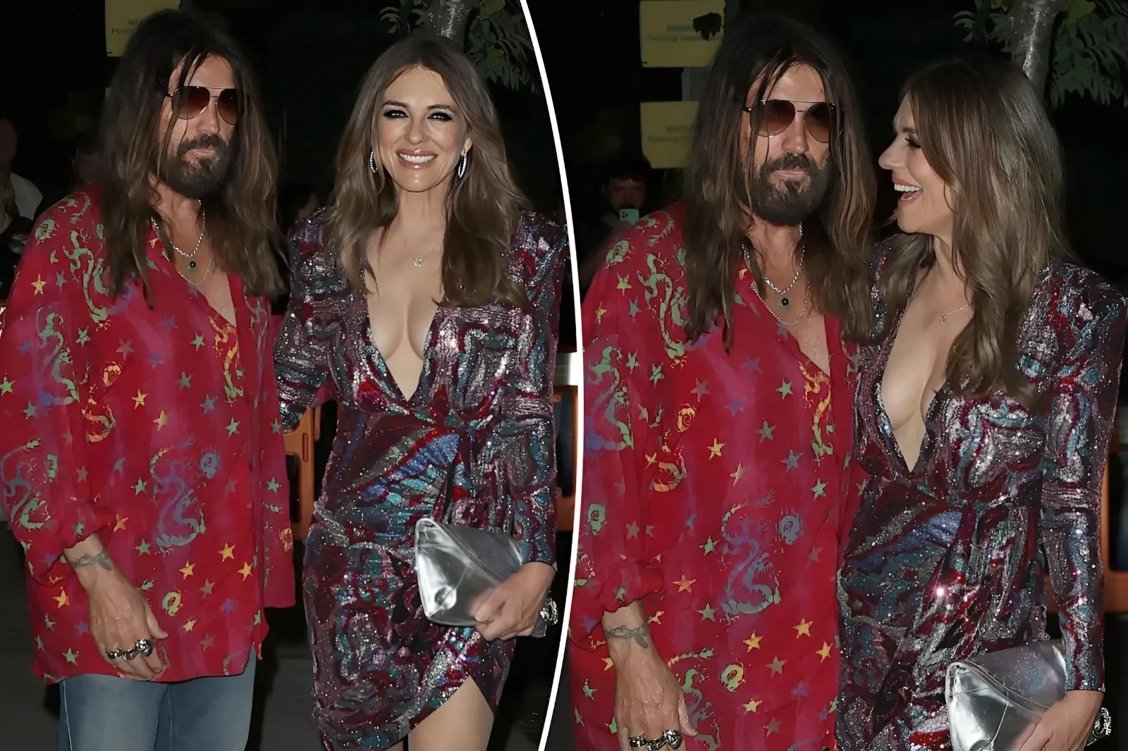 Billy Ray Cyrus and girlfriend Elizabeth Hurley have romantic date night in London to support Miley’s new film Billy Ray Cyrus and girlfriend Elizabeth Hurley have romantic date night in London to support Miley’s new film