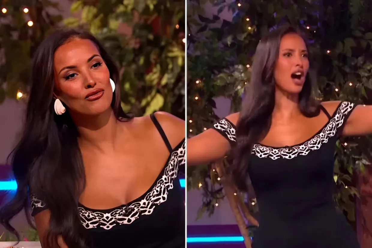 Maya Jama makes embarrassing blunder live on Love Island: Aftersun after suffering wardrobe malfunction