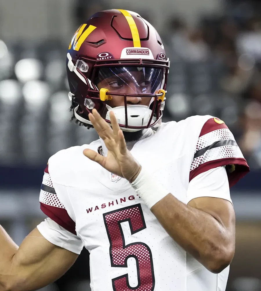 Cowboys star sends rare praise to Commanders QB Jayden Daniels