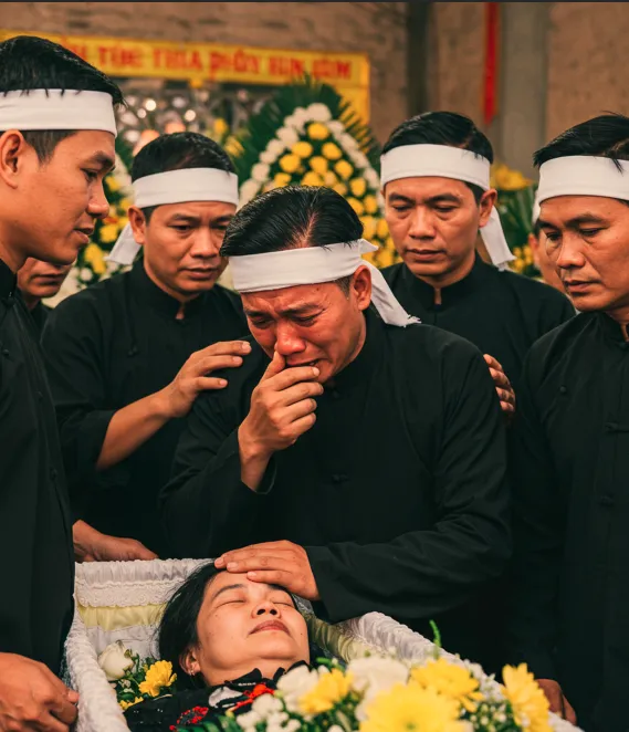 Người chồng đau khổ vuốt má vợ lần cuối trước khi đóng nắp qua;/n t;/ài nhưng khi vừa rời tay, má cô b:/ất ng;/ờ rơi ra một lớp, để l/ộ ra một khuôn mặt khiến họ hàng ch;/ết sững bỏ chạy, hóa ra...