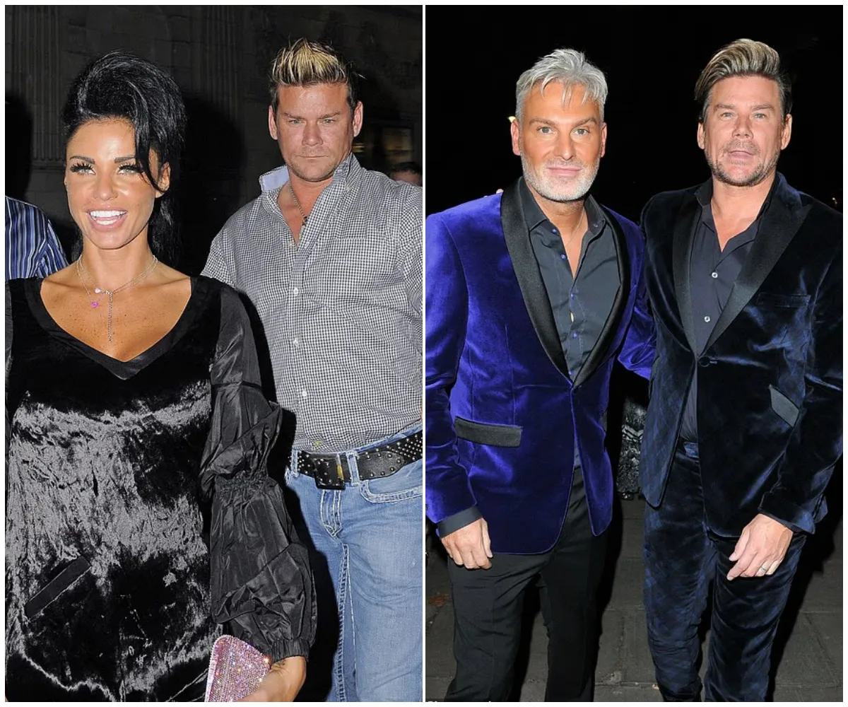 Katie Price’s wild nights out buddy Gary Cockerill looks unrecognisable as he trades glam for power tools and a quiet life with husband Phil Turner after she nearly ruined their wedding with a foul-mouthed mic meltdown - suong