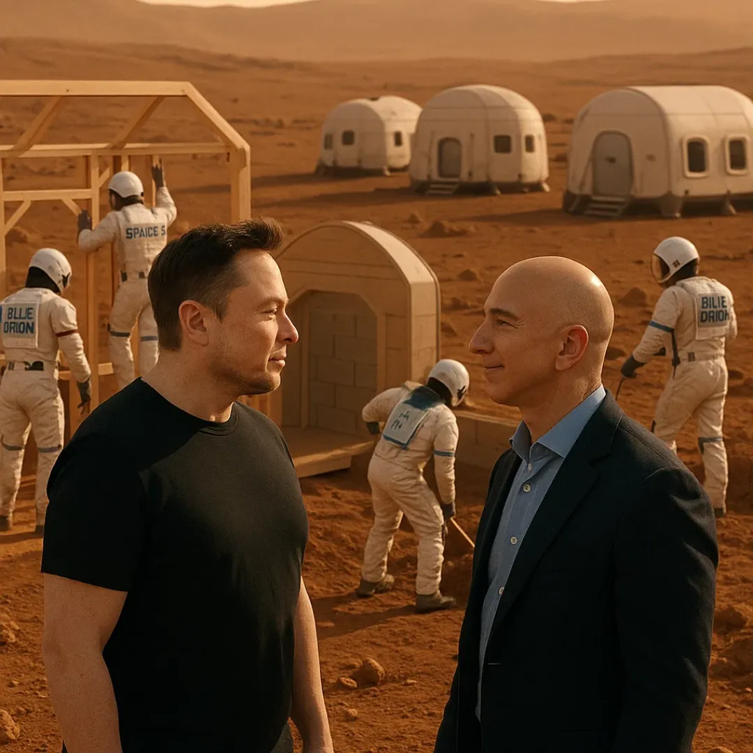 Elon Musk and Jeff Bezos Plan to Build Housing and Facilities on Mars