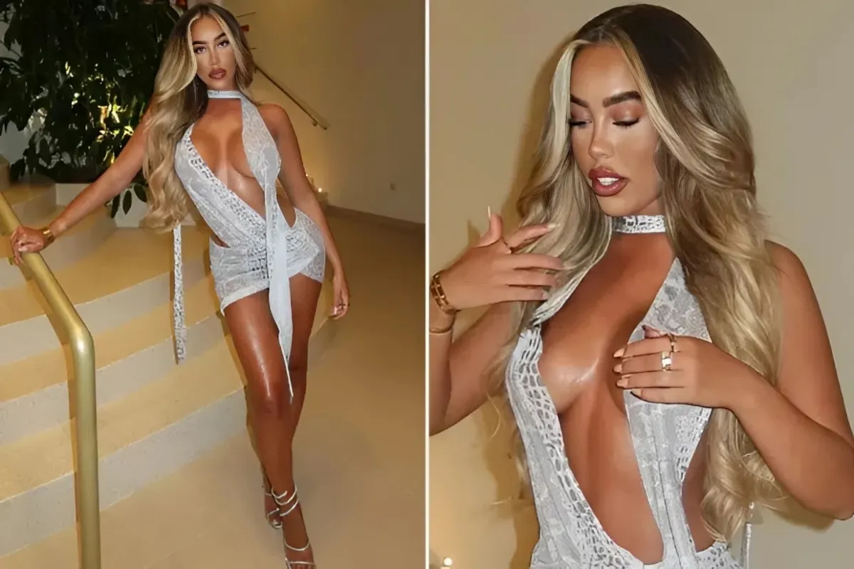 Towie’s Dani ditches her bra for sizzling cut out mini-dress on Marbella holiday ngocc
