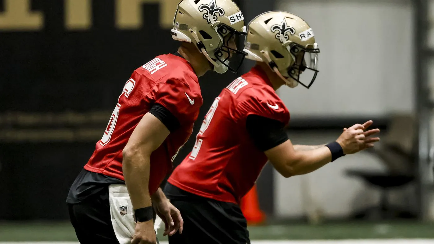 Tyler Shough faces uphill battle as Saints’ QB1 race heats up following Derek Carr’s departure