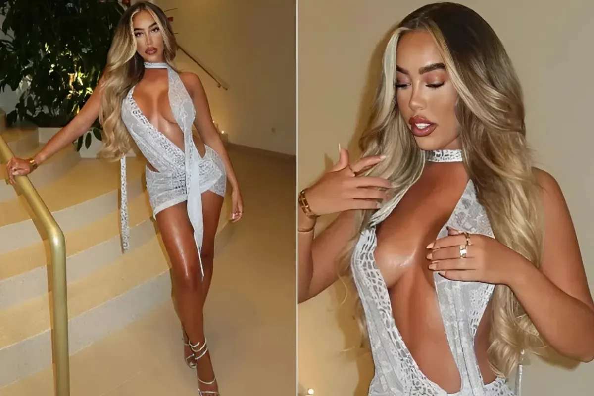 Towie’s Dani ditches her bra for sizzling cut out mini-dress on Marbella holiday liennhi
