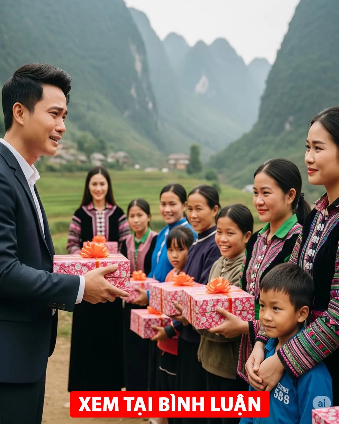 Đi trao quà cho bà con vùng cao, giám đốc bất ngờ khi gặp lại người yêu cũ đang xếp hàng, anh vừa định bước tới thì một đứa trẻ bất ngờ chạy đến..