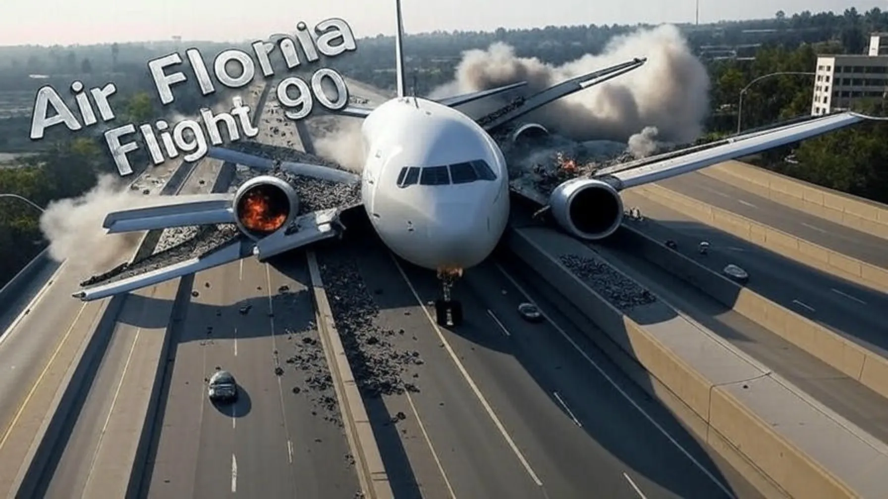 A few seconds after takeoff, what happened to Air Florida Flight 90?