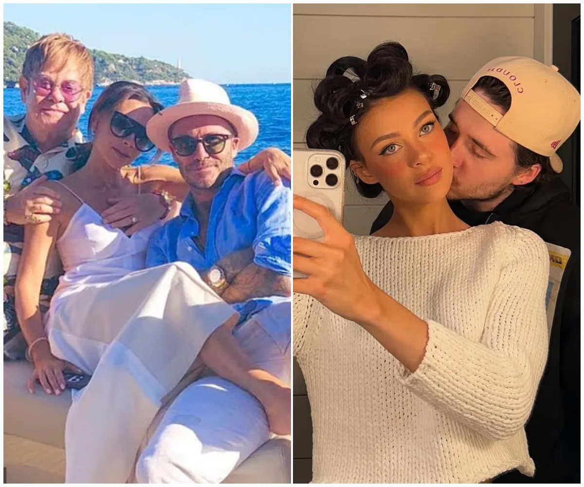 ‘Happy Anniversary to the sweetest’ – Sir Elton John stuns fans by siding with Brooklyn Beckham and Nicola Peltz in bitter family rift as he and husband David publicly snub longtime pals David and Victoria after 30-year friendship - suong