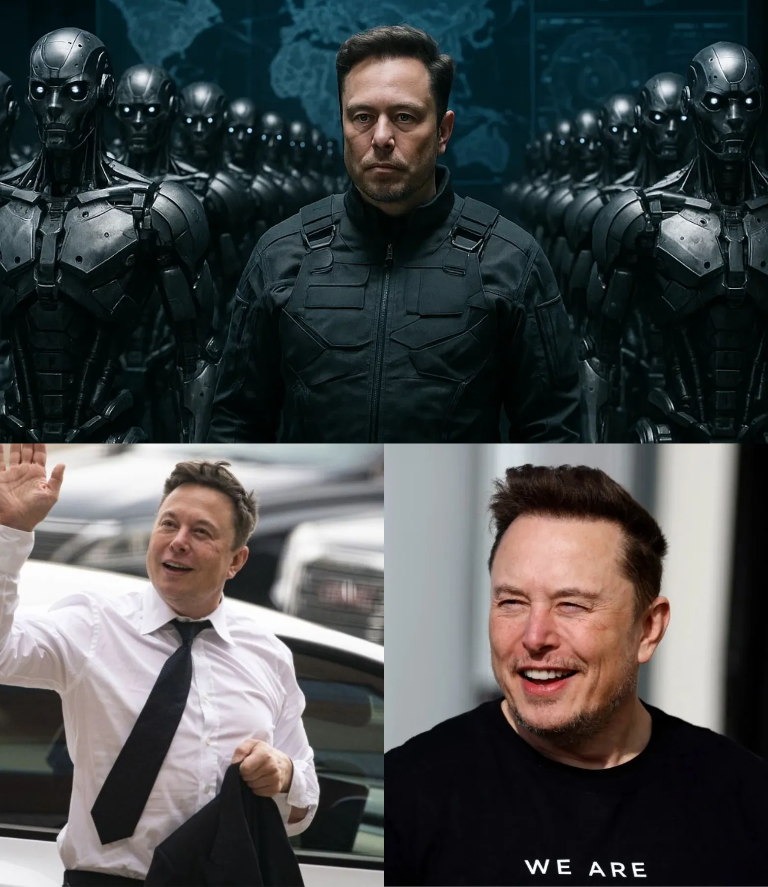 Elon Musk's Silent Revolution: Crafting AI Robots to Replace All Humans in Office Jobs and Warfare
