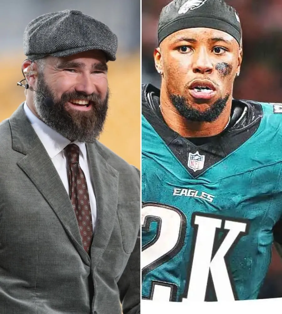 Eagles’ Jason Kelce riles up adoring fans with USA Speedo