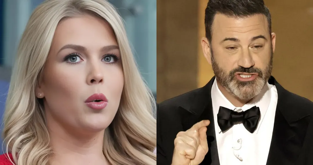 SHOCKING LIVE TV MOMENT: In an explosive on-air clash, Jimmy Kimmel crossed the line when he insulted Karoline Leavitt, and the backlash was swift and brutal —HER SAVAGE COMEBACK LEAVES HIM SPEECHLESS AND THE AUDIENCE STUNNED