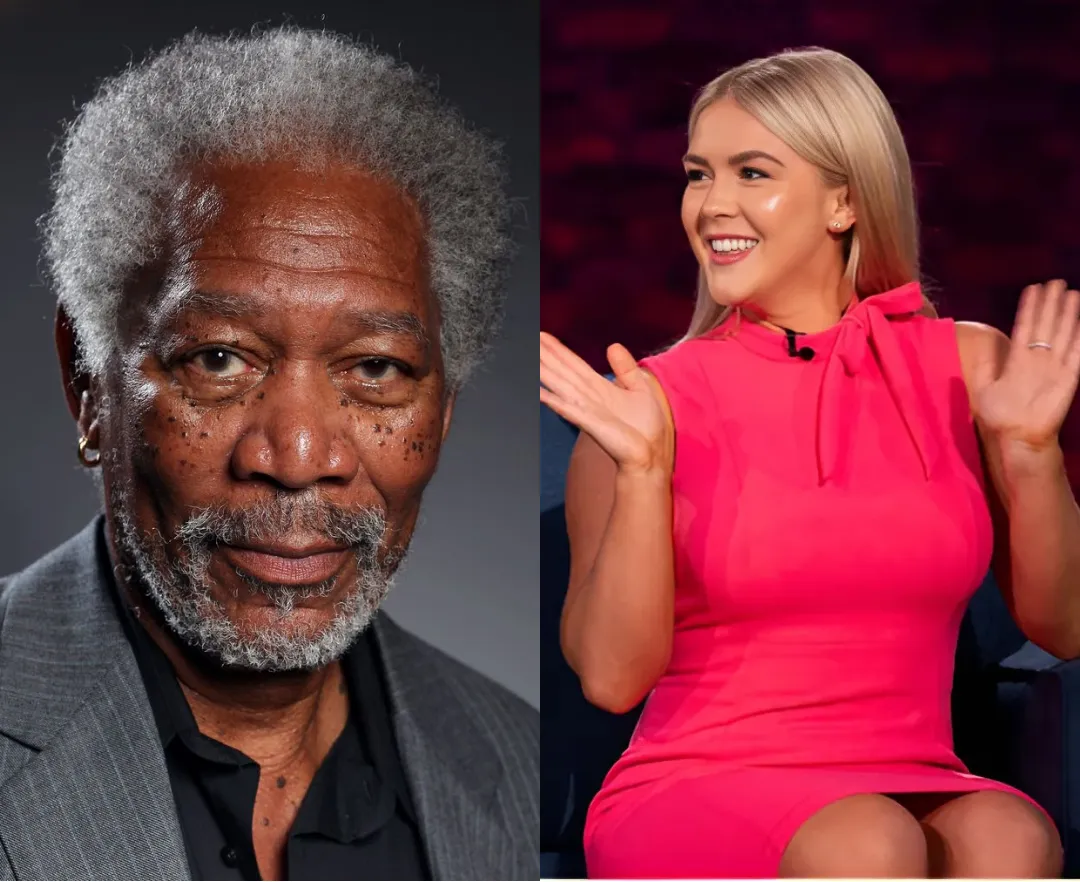 Karoline Leavitt was mercilessly lectured by Morgan Freeman on the topic of RACIST and INEQUALITY on live TV! When she tried to defend her point of view, Morgan Freeman responded with words so sharp and profound that it made her speechless