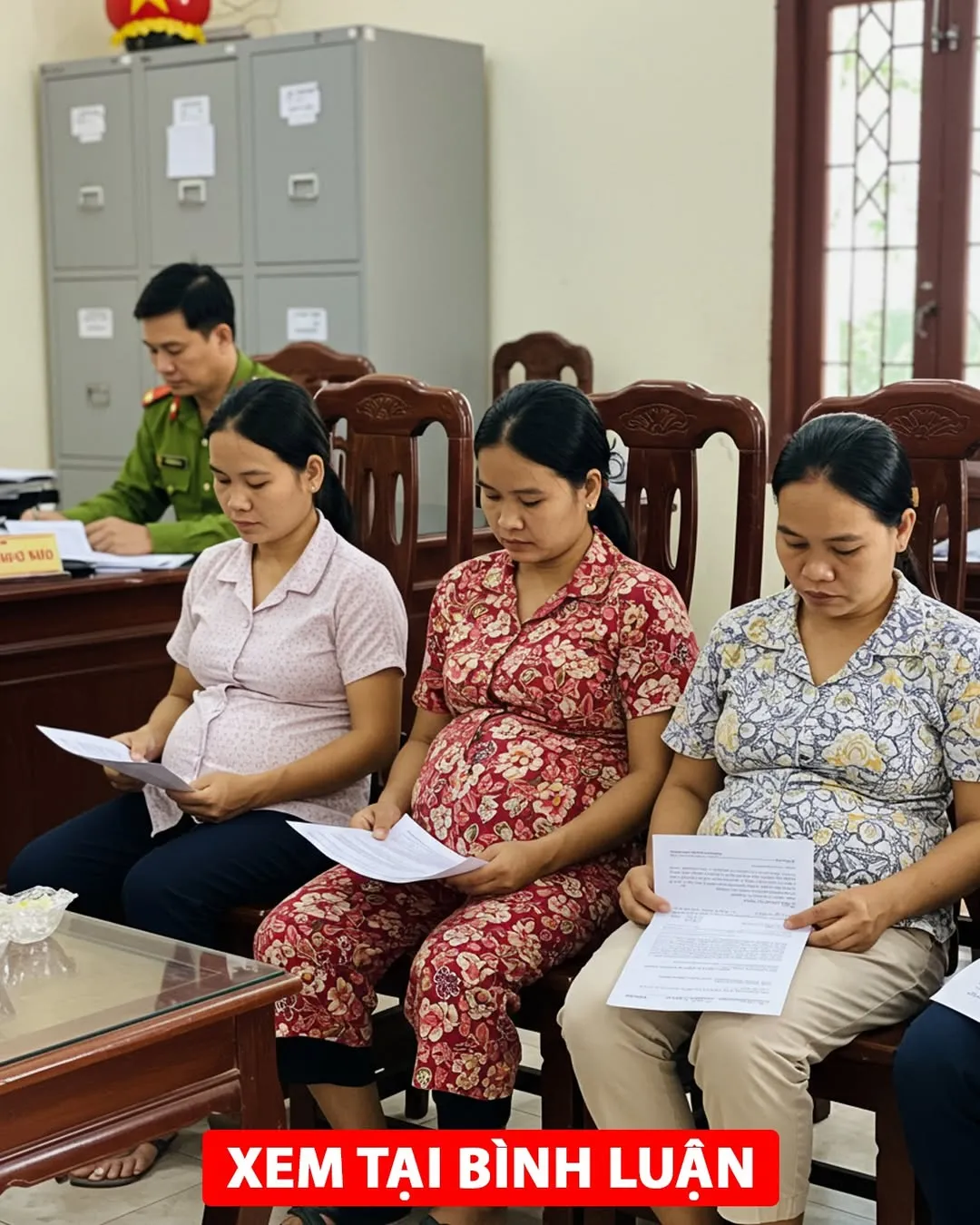 Cả làng xôn xao vì 3 mẹ con nhà nọ cùng lúc lên phường khai báocó bầu, ai cũng tưởng trùng hợp, cho đến khi trưởng thôn tìm ra người bố của những đứa trẻ này
