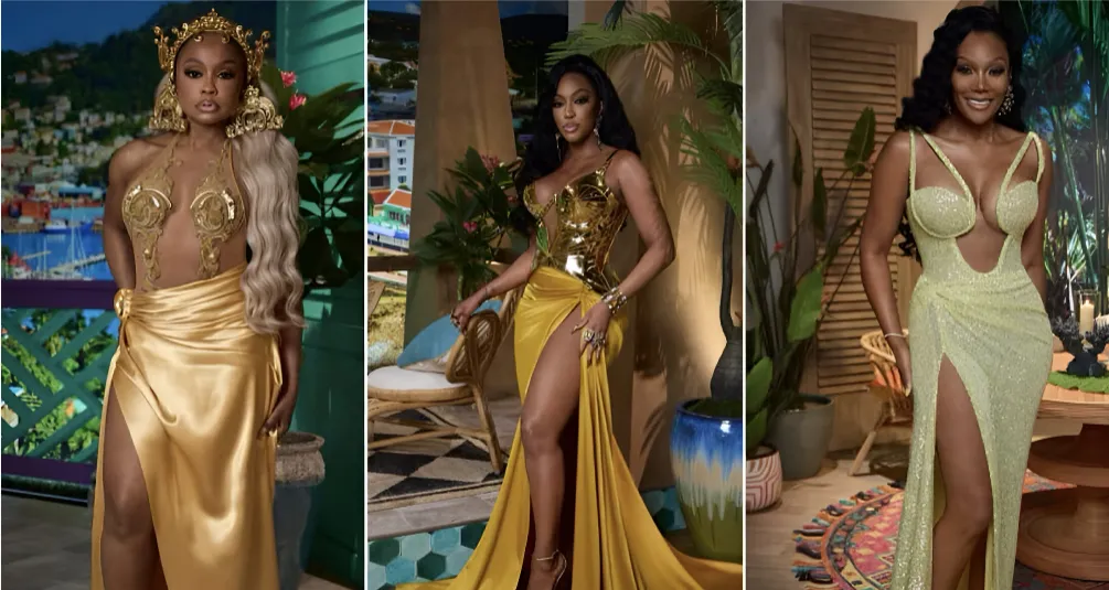 RHOA Sweet 16 Reunion: Whose Gold-Gilded Grenadian Goddess Look Is Your Fave?