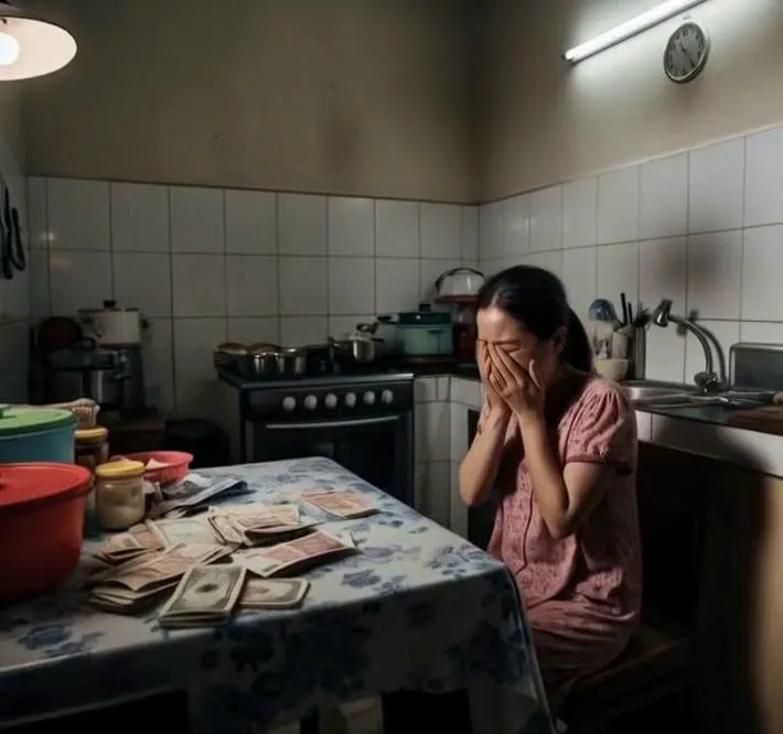 Hùng luôn miệng cằn nhằn . Cô tiêu hoang thế này, tiền tôi làm ra đổ hết vào cái bụng không đáy của mẹ con cô