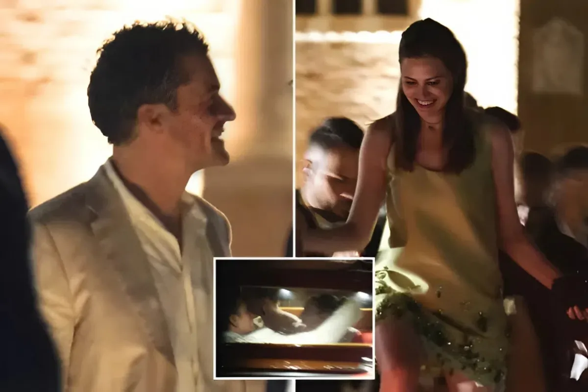 Newly single Orlando Bloom wraps his arm around mystery woman at Jeff Bezos’ wedding celebrations ngocc