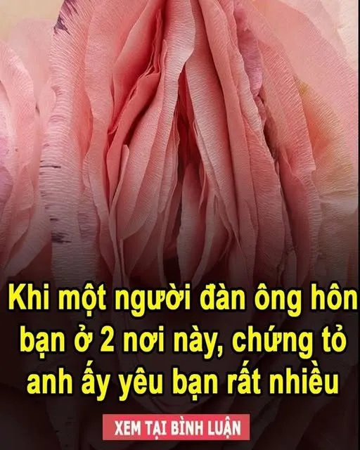 Khi một người đàn ông hôn bạn ở 2 nơi này, chứng tỏ anh ấy yêu bạn rất nhiều..