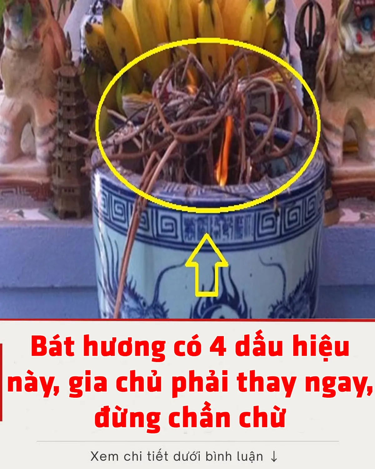 Bát hương có 4 dấu hiệu này, gia chủ phải thay ngay, đừng chần chừ Trang